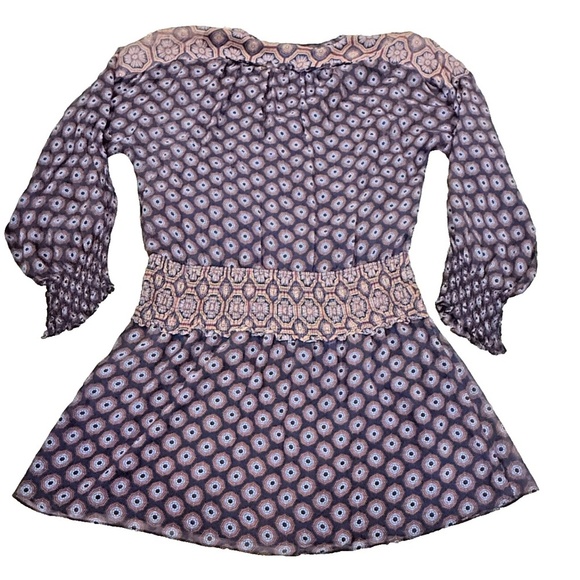 Ramy Brook New York Long Sleeve Sheer Lined Blouson Mini Dress; Size Small - Picture 4 of 9